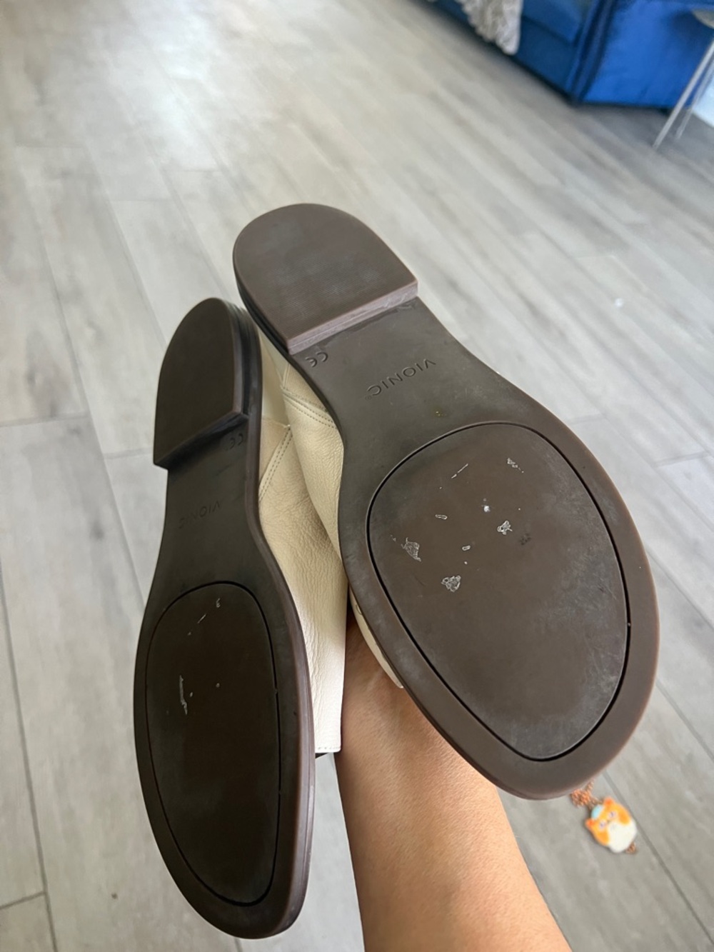 Vionic Ella Cream Leather Slingback comfort support Sandals size 11 - Picture 6 of 9